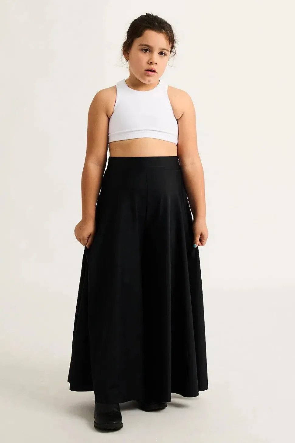 Silky Kids Palazzo Pant - Black