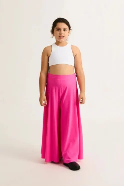 Silky Kids Palazzo Pant - Candy Pink