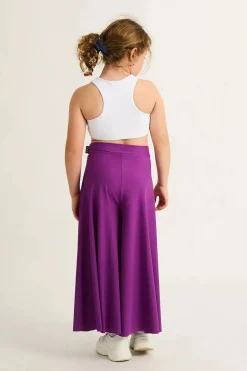 Silky Kids Palazzo Pant - Purple
