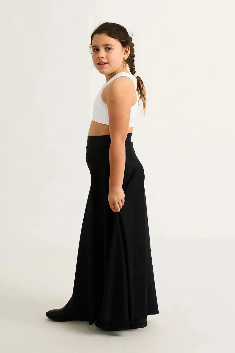Silky Kids Palazzo Pant - Black