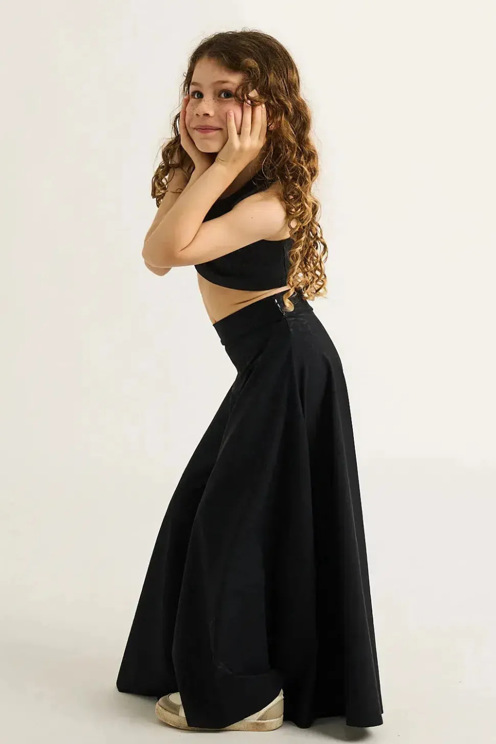 Silky Kids Palazzo Pant - Black Exotic Touch Jag