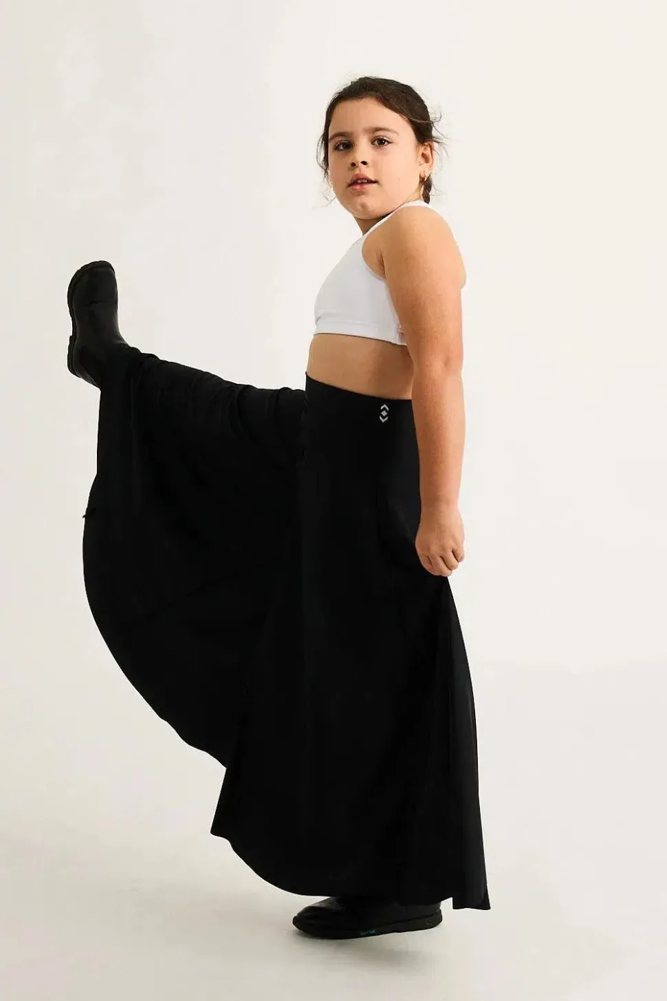 Silky Kids Palazzo Pant - Black