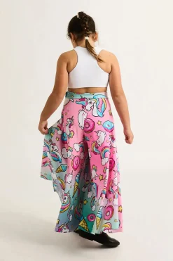 Silky Kids Palazzo Pant - Unicorn