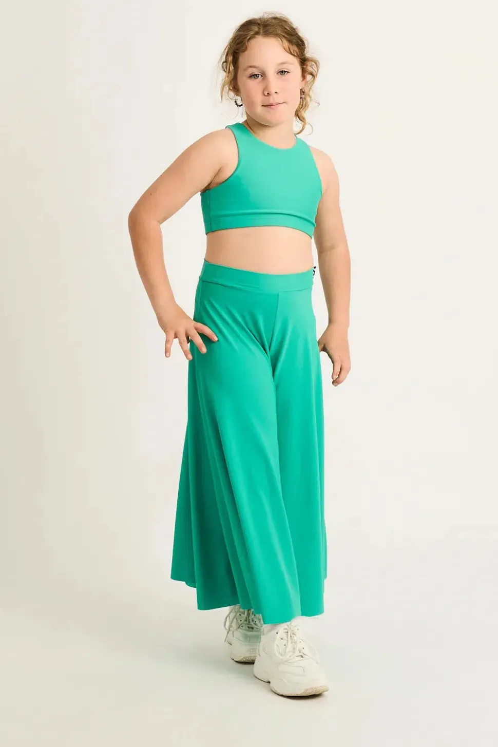 Silky Kids Palazzo Pant - Jade