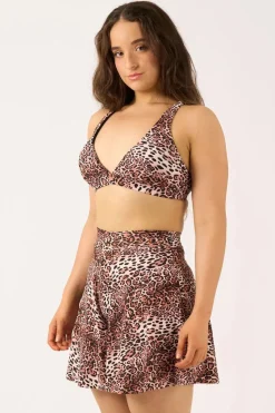 Silky Mini Palazzo Short - Natural Primal Animal