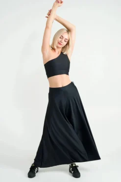 Silky Palazzo Pant - Black