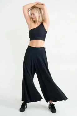 Silky Palazzo Pant - Black