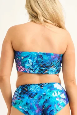 Silky Reversible Bandeau Bikini Top - Mermaid Mafia