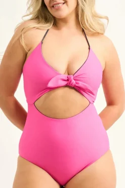 Silky Reversible Bralette One Piece W/ Extra Coverage Bottoms - Dark And Moody