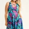 Silky Reversible Comfort Crop Midi Dress W/Pockets - Mysticatz