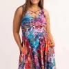 Silky Reversible Comfort Crop Midi Dress W/Pockets - Believe The Hype