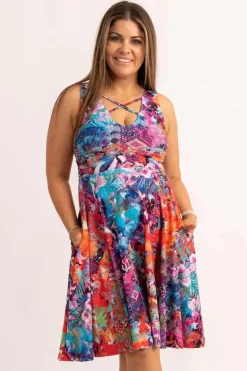 Silky Reversible Comfort Crop Midi Dress W/Pockets - Believe The Hype