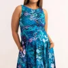 Silky Reversible Comfort Crop Midi Dress W/ Pockets - Mermaid Mafia