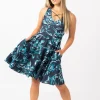 Silky Reversible Comfort Crop Midi Dress W/Pockets - Cruel To Be Kind