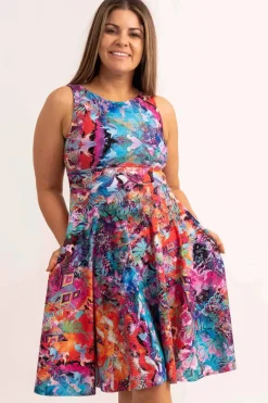 Silky Reversible Comfort Crop Midi Dress W/Pockets - Believe The Hype