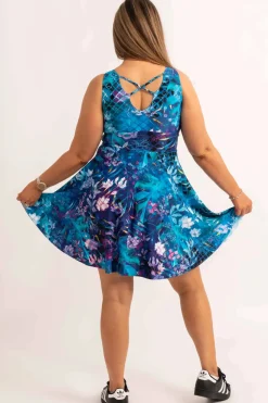 Silky Reversible Comfort Crop Mini Dress - Mermaid Mafia