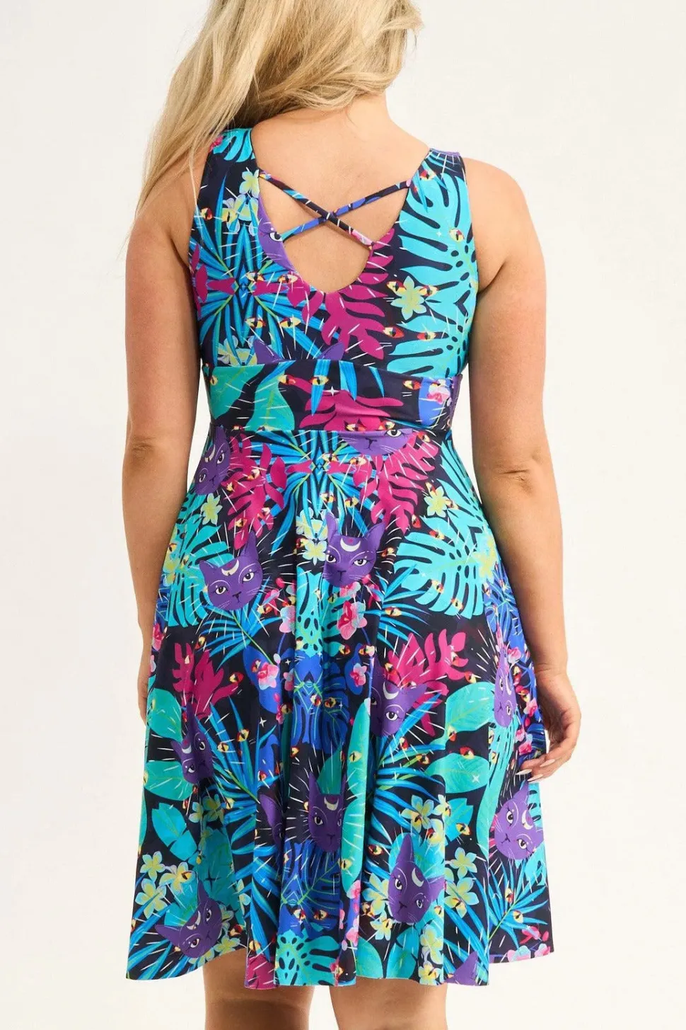 Silky Reversible Comfort Crop Midi Dress W/Pockets - Mysticatz