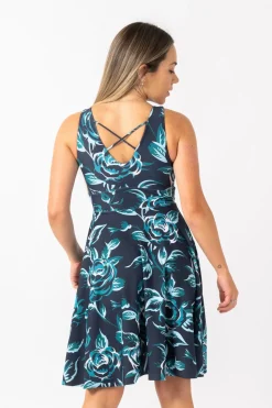 Silky Reversible Comfort Crop Midi Dress W/Pockets - Cruel To Be Kind