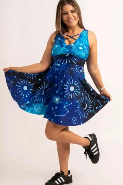 Silky Reversible Comfort Crop Mini Dress - Imagine Nation
