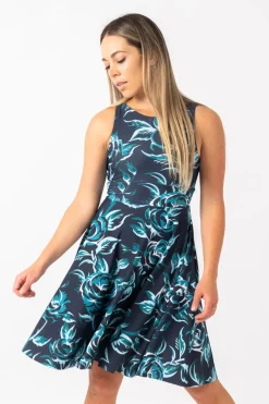 Silky Reversible Comfort Crop Midi Dress W/Pockets - Cruel To Be Kind