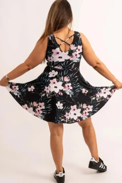Silky Reversible Comfort Crop Mini Dress - Exotic At Heart