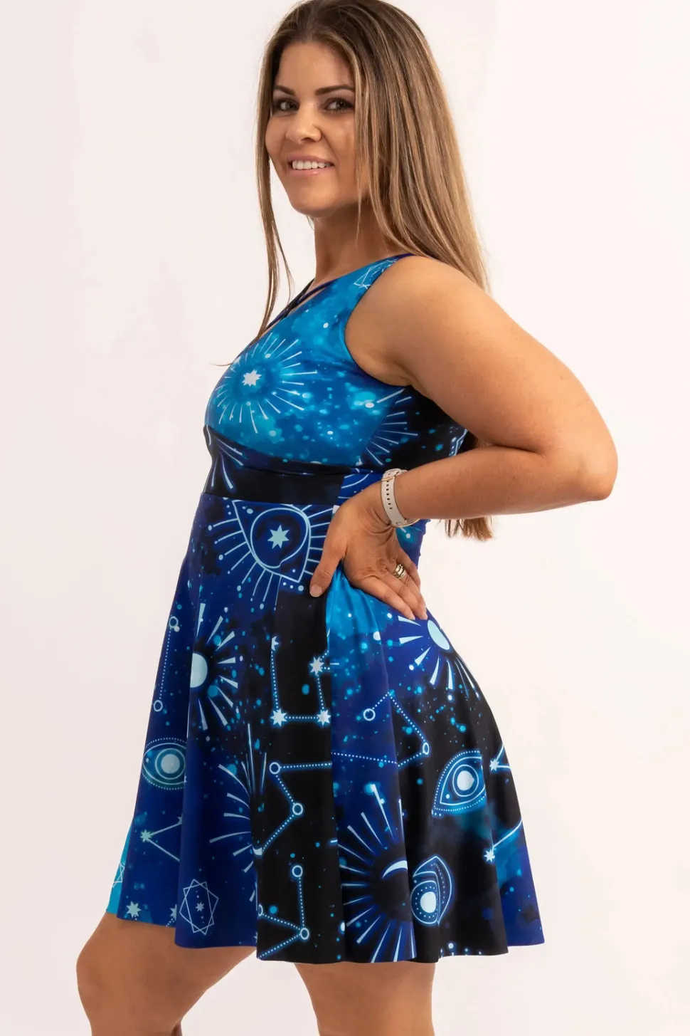 Silky Reversible Comfort Crop Mini Dress - Imagine Nation