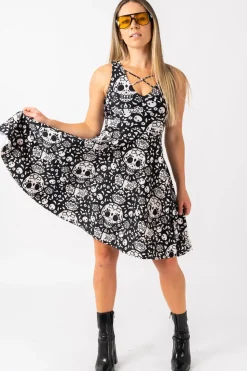 Silky Reversible Comfort Crop Midi Dress W/Pockets - Haunt It Flaunt It