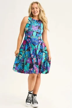 Silky Reversible Comfort Crop Midi Dress W/Pockets - Mysticatz