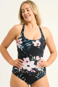 Silky Reversible Cross Over One Piece W/ Extra Coverage Bottoms - Exotic At Heart