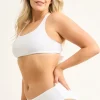 Silky Reversible Full Coverage Brief Bikini Bottoms - White