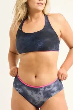 Silky Reversible Full Coverage Brief Bikini Bottoms - Dark And Moody
