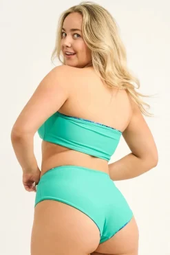 Silky Reversible High Waisted Extra Coverage Bikini Bottoms - Mermaid Mafia