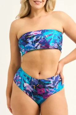Silky Reversible High Waisted Extra Coverage Bikini Bottoms - Mermaid Mafia