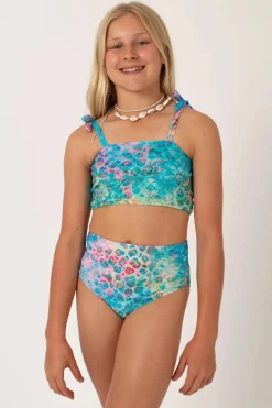 Silky Reversible Kids Bikini Bottom - Mermaid Jag