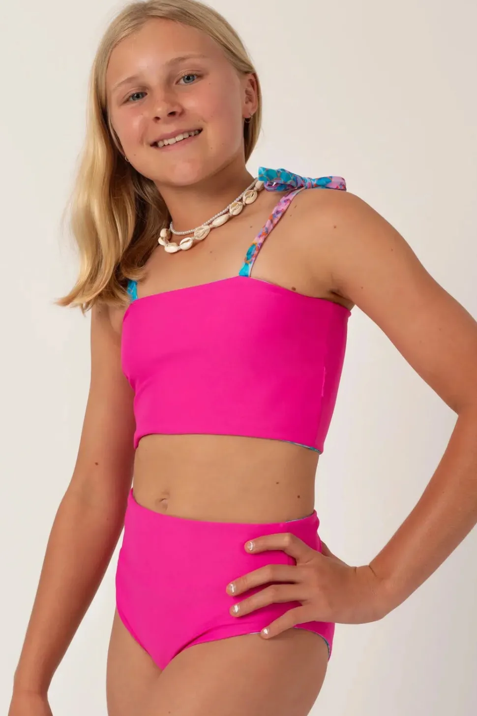 Silky Reversible Kids Bikini Bottom - Mermaid Jag