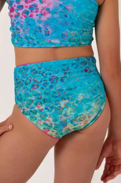 Silky Reversible Kids Bikini Bottom - Mermaid Jag