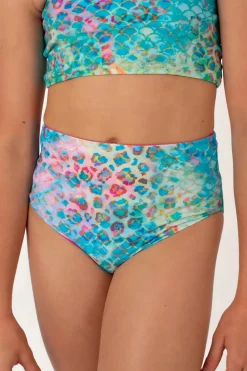 Silky Reversible Kids Bikini Bottom - Mermaid Jag