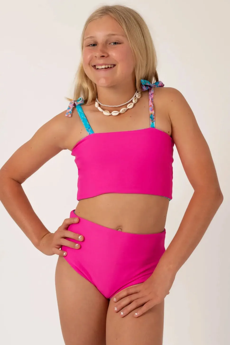 Silky Reversible Kids Bikini Bottom - Mermaid Jag