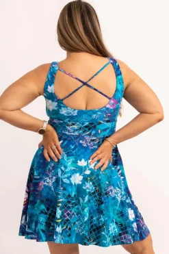 Silky Scoop Neck Comfort Crop Mini Dress - Mermaid Mafia