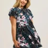 Slinky Silky Boss Bish Tiered Mini Dress - Exotic At Heart