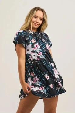 Slinky Silky Boss Bish Tiered Mini Dress - Exotic At Heart