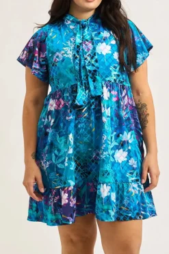 Slinky Silky Boss Bish Tiered Mini Dress - Mermaid Mafia