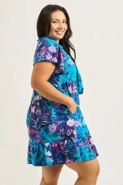Slinky Silky Boss Bish Tiered Mini Dress - Mermaid Mafia