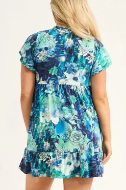 Slinky Silky Boss Bish Tiered Mini Dress - Good Witch