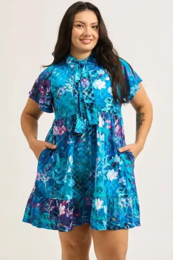 Slinky Silky Boss Bish Tiered Mini Dress - Mermaid Mafia