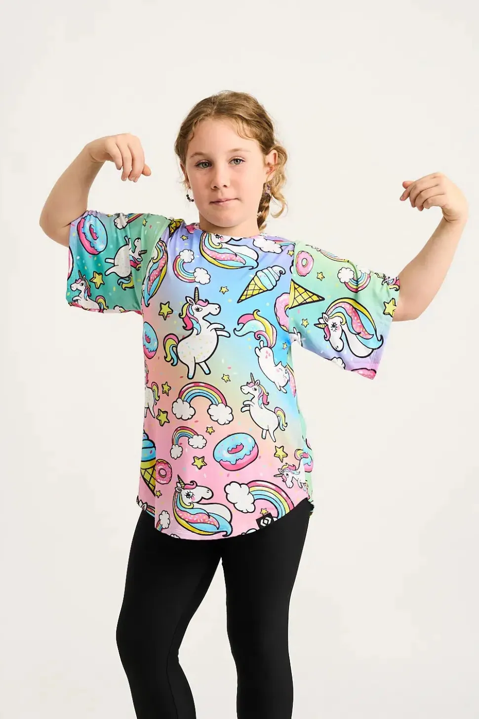 Slinky To Touch Kids Boyfriend Tee - Unicorn