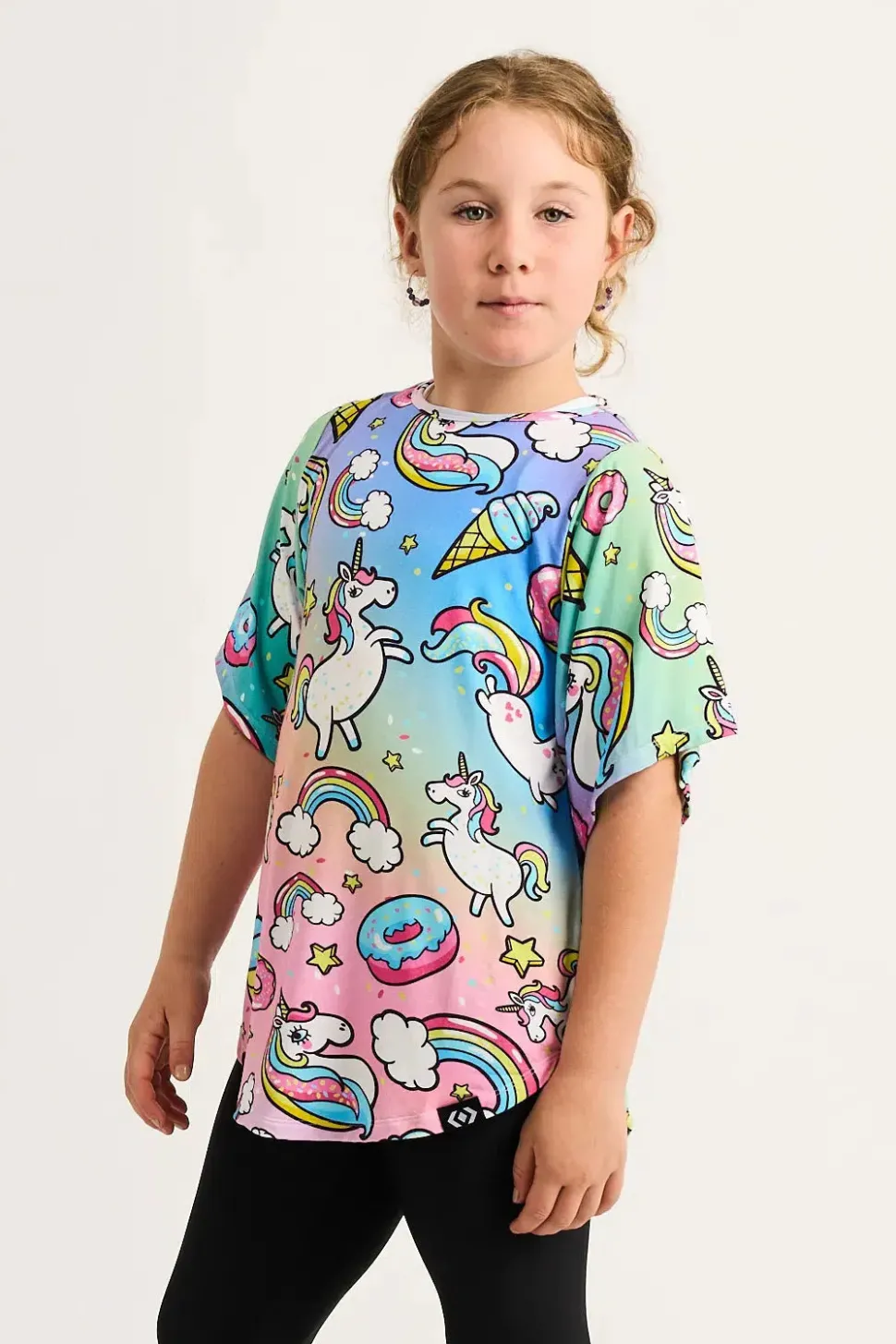 Slinky To Touch Kids Boyfriend Tee - Unicorn