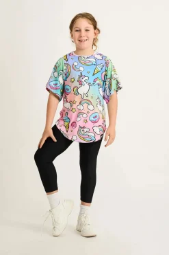 Slinky To Touch Kids Boyfriend Tee - Unicorn