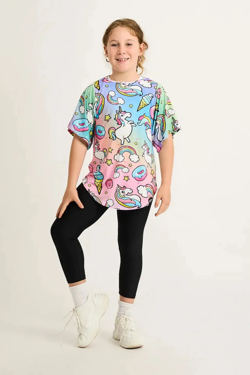 Slinky To Touch Kids Boyfriend Tee - Unicorn