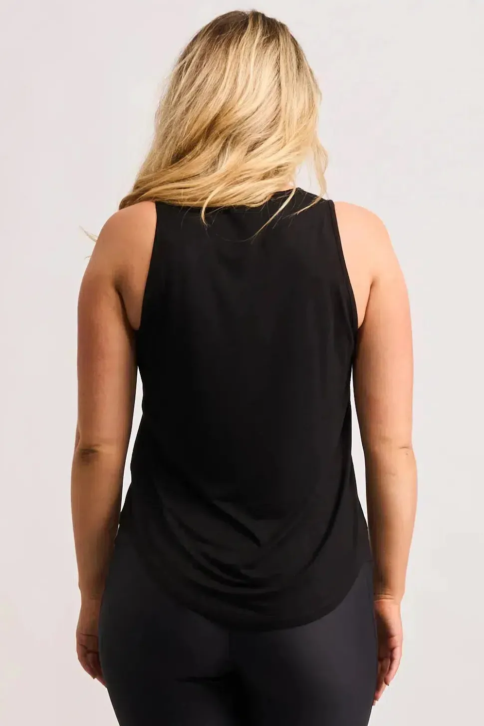 Slinky To Touch Luxe Muscle Back Tank - Black